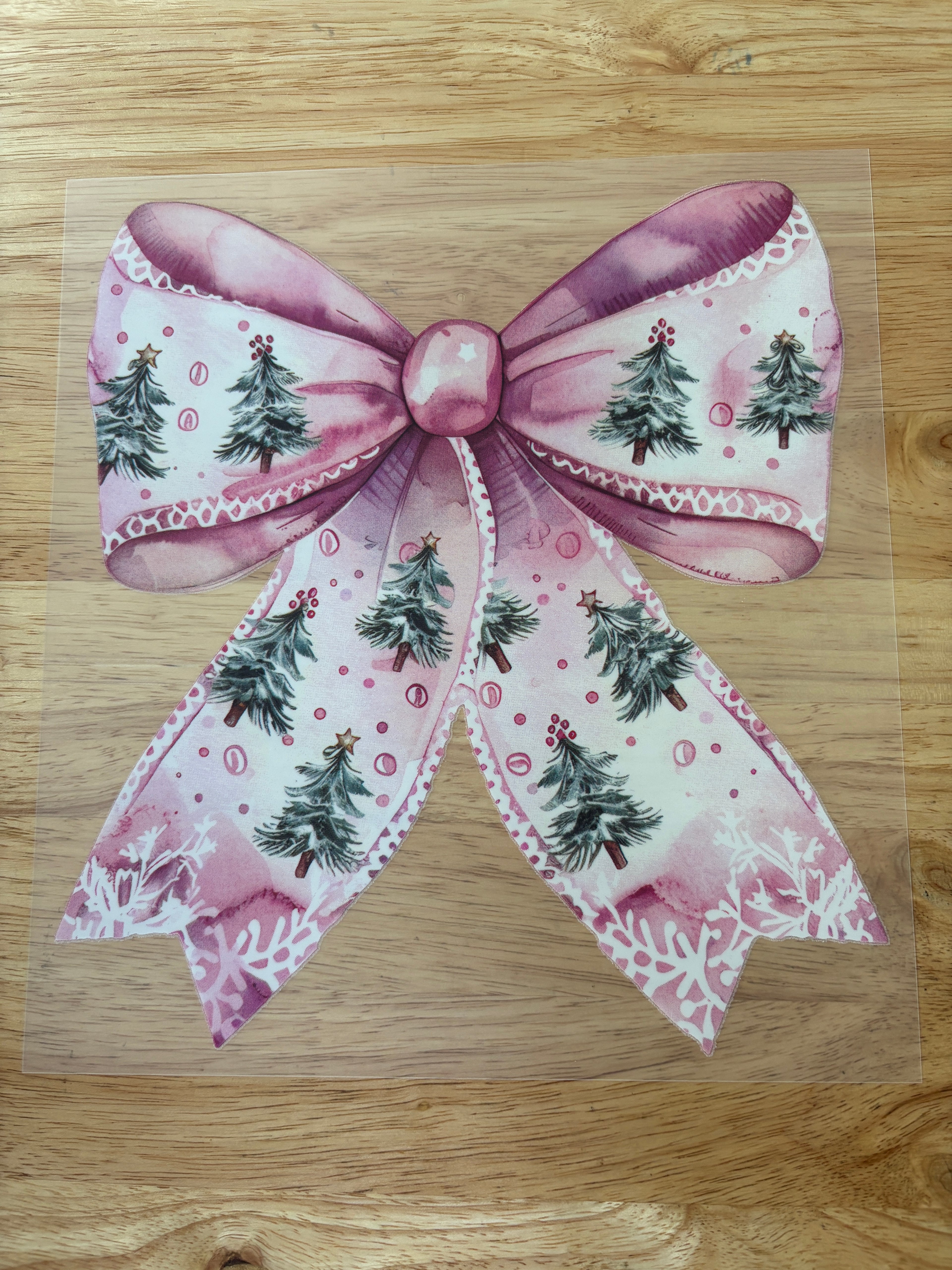 Christmas Bow DTF Transfer