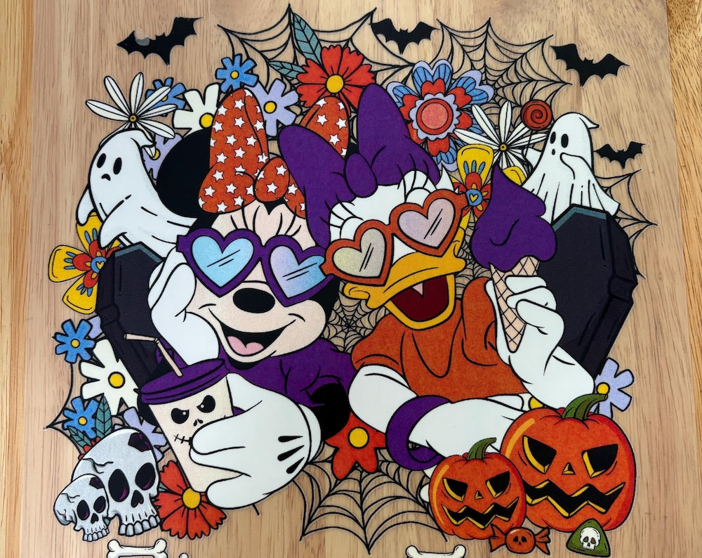 Minnie and Daisy Themed DTF Transfer Youth