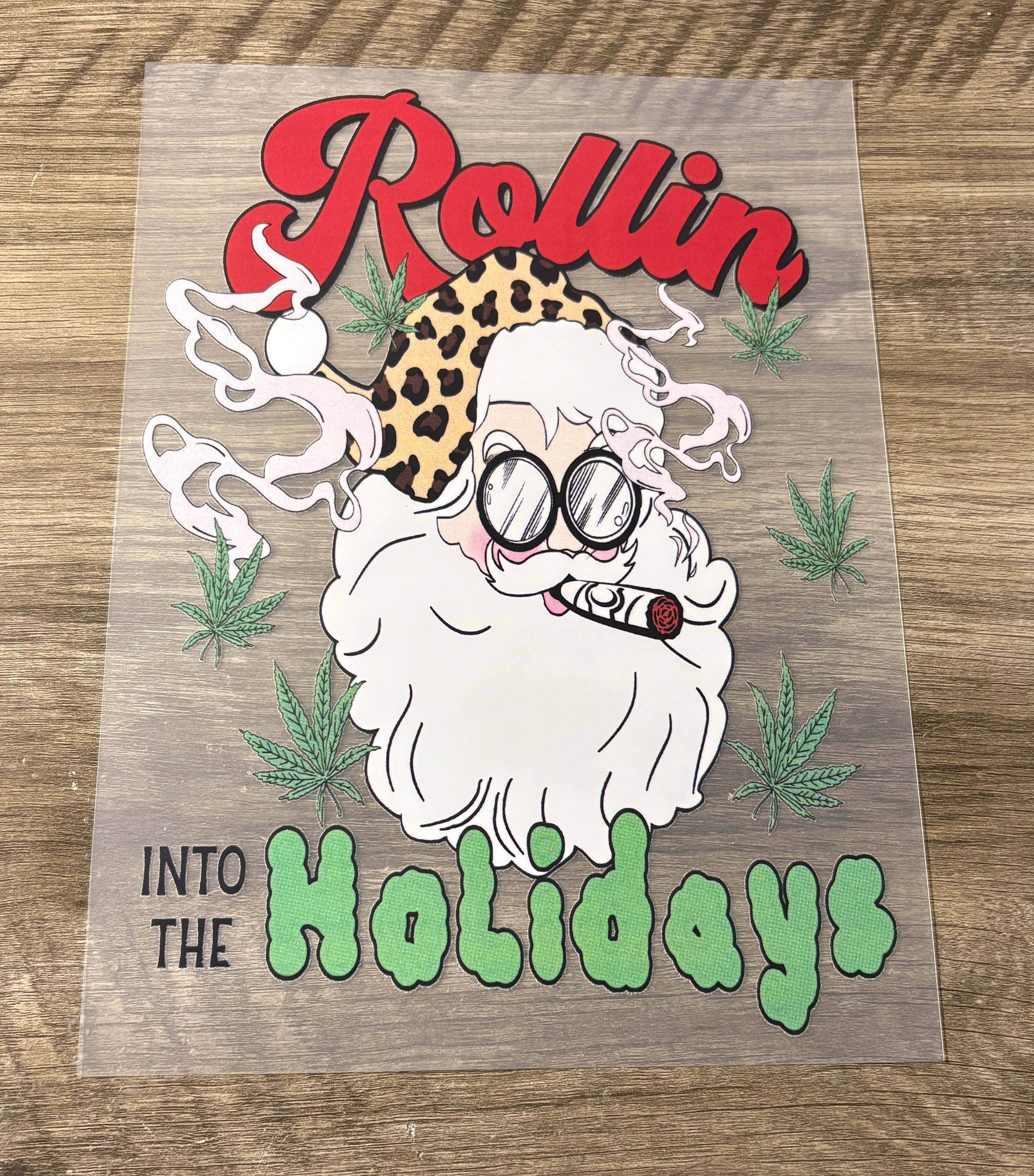 Rolling Up Santa