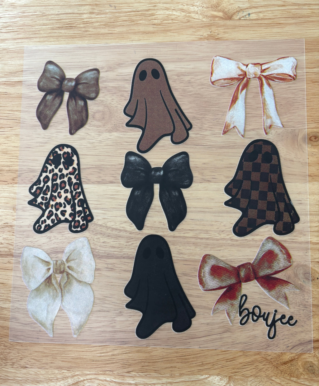 Boujee Ghosts and Bows DTF Transfer