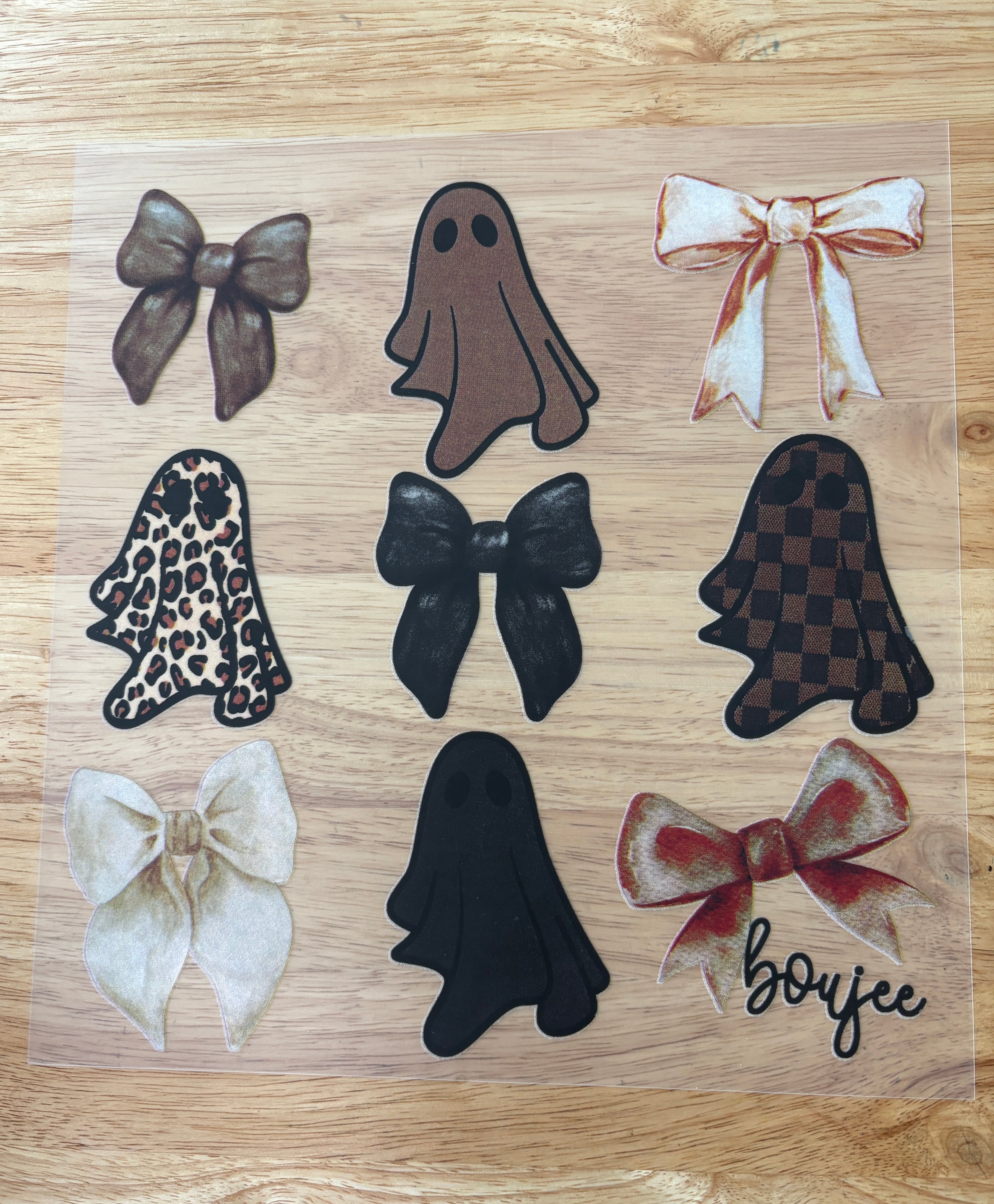 Boujee Ghosts and Bows DTF Transfer