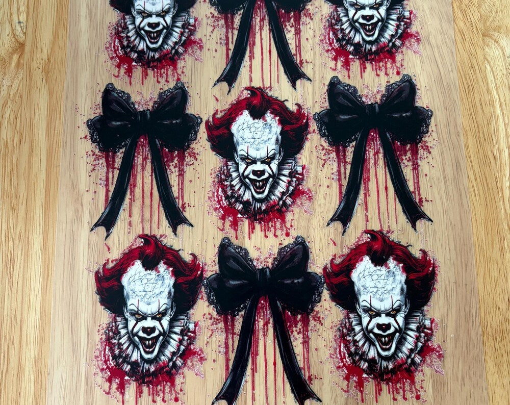 Scary Clown DTF Transfer